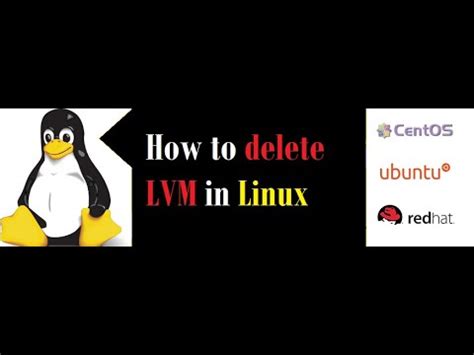 how to remove lvm volume linux